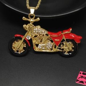 NWT BETSEY JOHNSON MOTORCYCLE NECKLACE